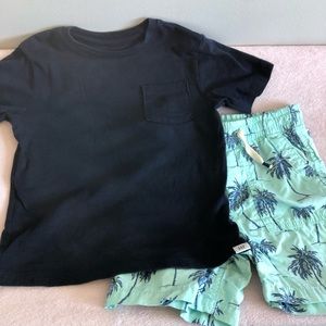 Baby Gap T-shirt and shorts.